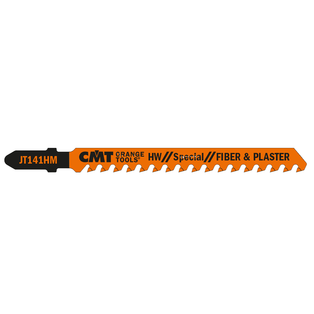 CMT Orange Tools 4” x  6tpi, 3-Pc Carbide Tipped Jig Saw Blades Fiber & Plaster
