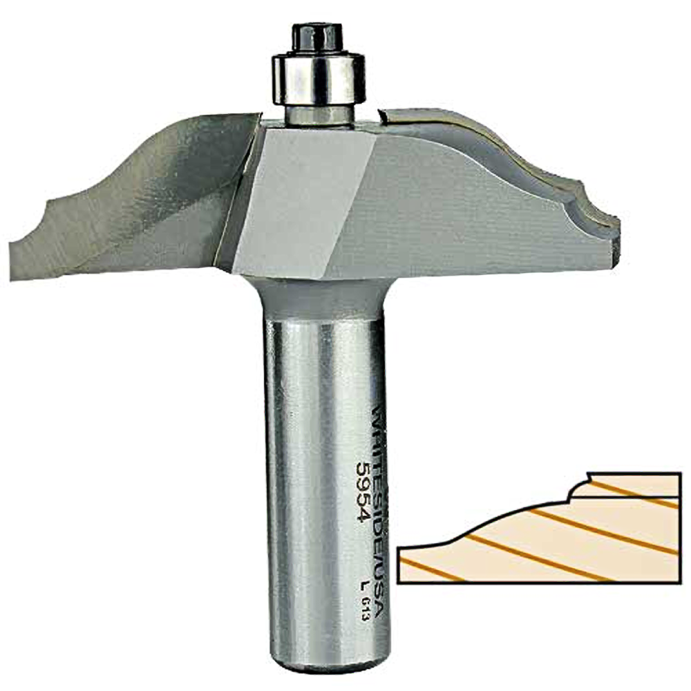 Carbide-tipped 2-wing medium ogee bead router bit for raised panel woodworking in tool accessories under $100