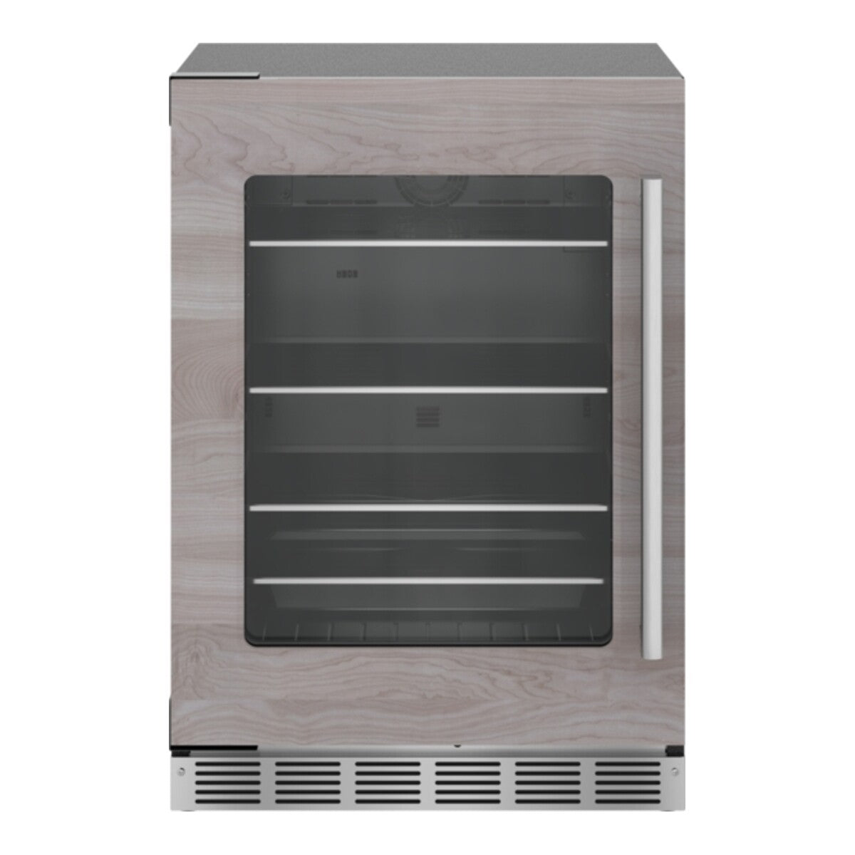 Freedom®, Under Counter Refrigerator with Glass Door , 24_IN, Panel Ready, Left Hinge
