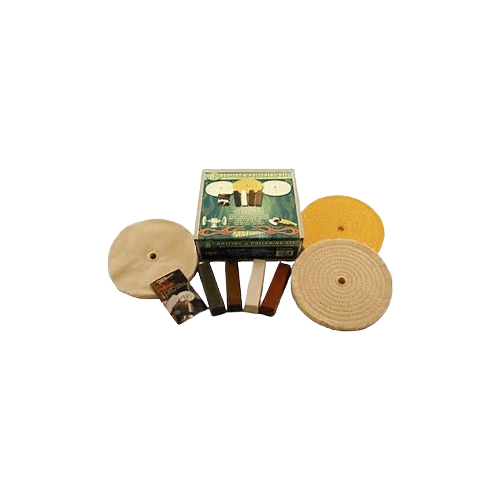 Assorted buffing wheels and polishing compounds kit for woodworking tool accessories and finishing projects under $100 collection