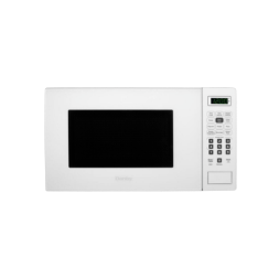 Compact white countertop microwave with digital control panel and 700 watt power for efficient kitchen use
