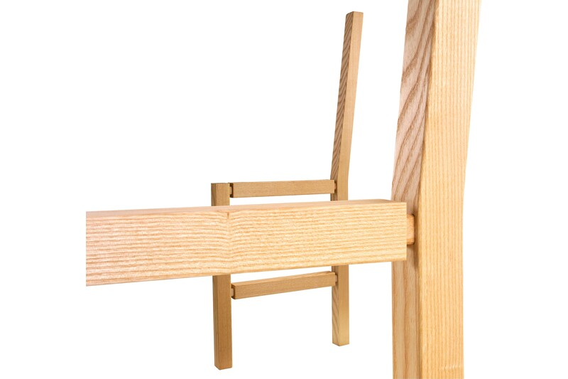 Wooden beech tenon joint demonstrating woodworking tool accessory for precise home improvement projects