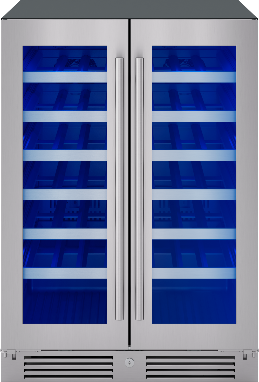 Presrv Wine Cooler, 24in UC, SS+Gls, Fr Door, 2Z