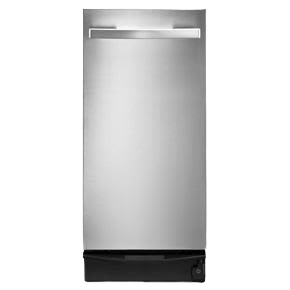 Stainless steel 15-inch undercounter trash compactor with integrated handle from Kitchen & Kitchenware and Appliances collections