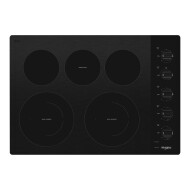 30-inch Electric Ceramic Glass Cooktop with Two Dual Radiant Elements
