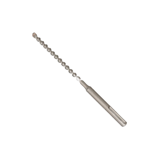 Silver steel rotary hammer drill bit with spiral flutes for power tool accessories in home improvement projects under $100 collection