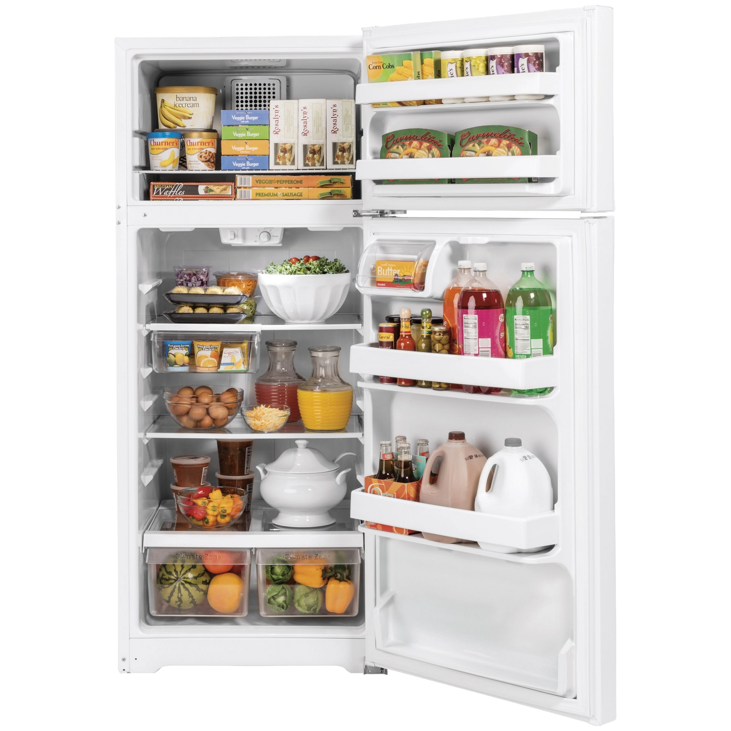GE® ENERGY STAR® 16.6 Cu. Ft. Top-Freezer Refrigerator