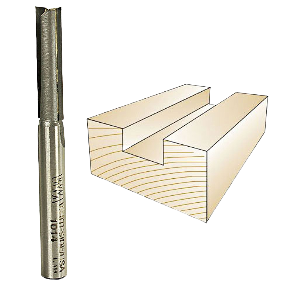 Straight router bit for woodworking creating precise grooves and joints in Home Improvement and Tool Accessories collections