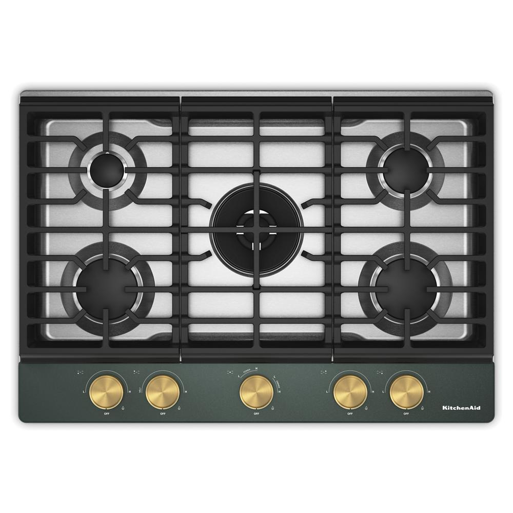 KitchenAid® 30 in. Gas Cooktop with 5 Burners and Integrated Wok Grate