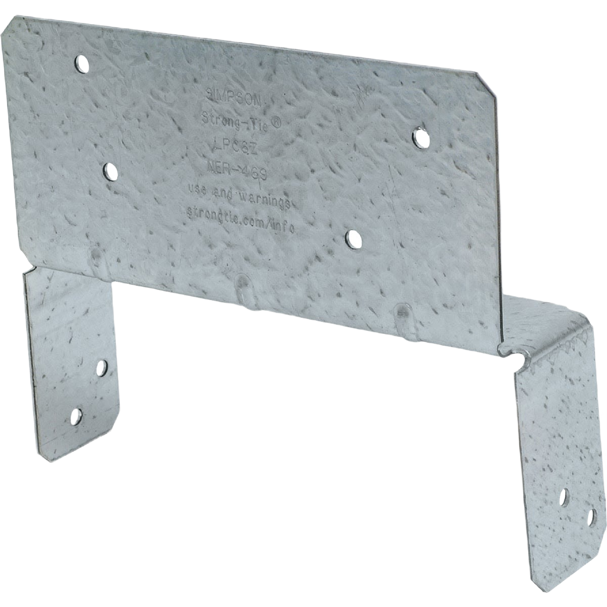 Galvanized steel post beam cap bracket for secure post-to-beam connection in lumber and fasteners collections under $100