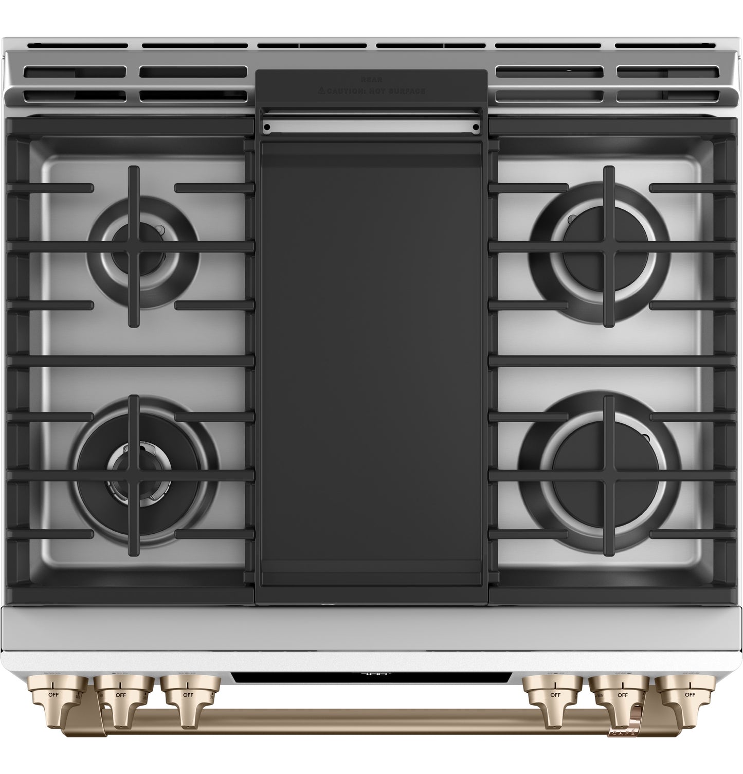 CAFÉ™ 30" Smart Slide-In, Front-Control, Gas Range with Convection Oven