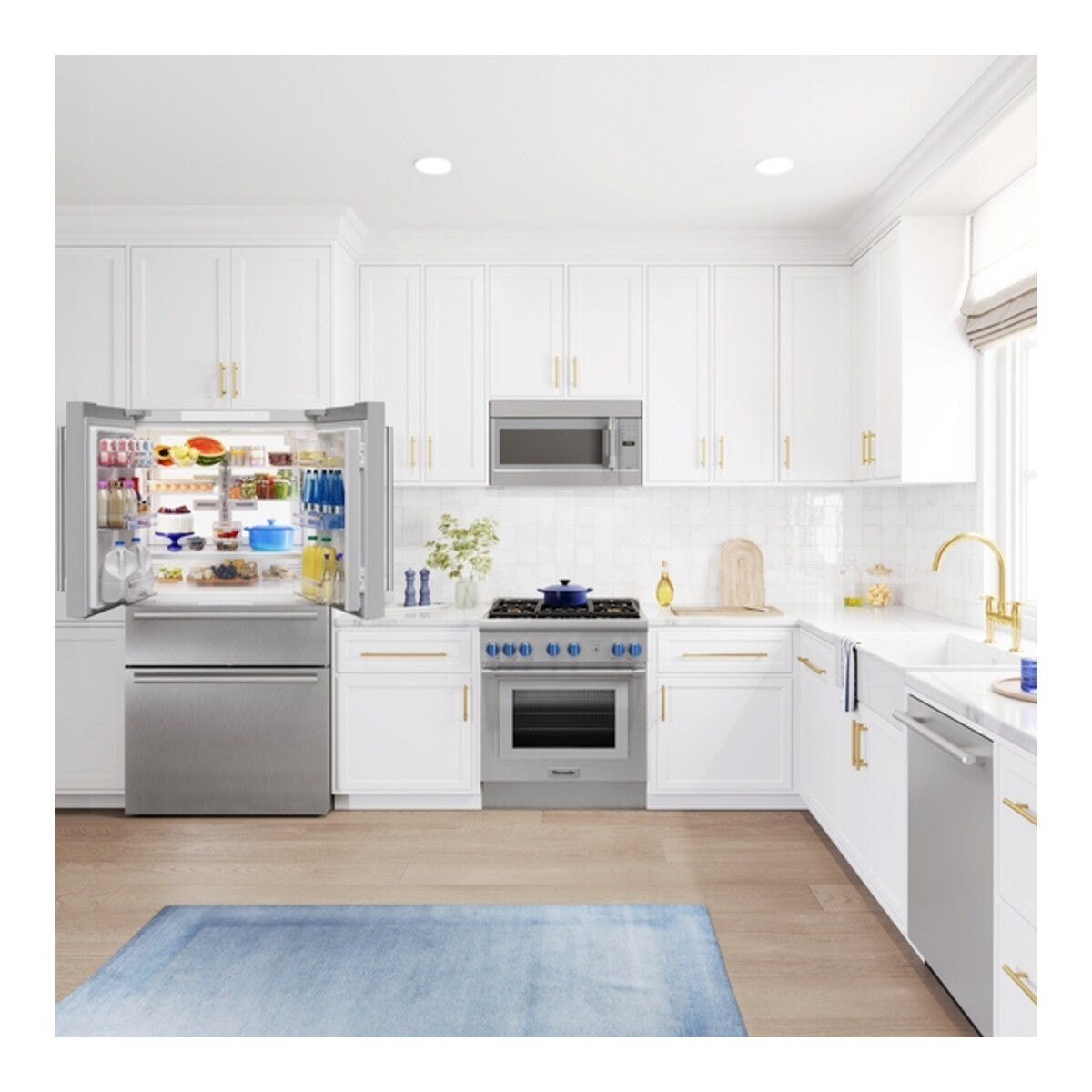 Freedom®, Freestanding French Door Bottom Mount Refrigerator,  Masterpiece®, Stainless Steel