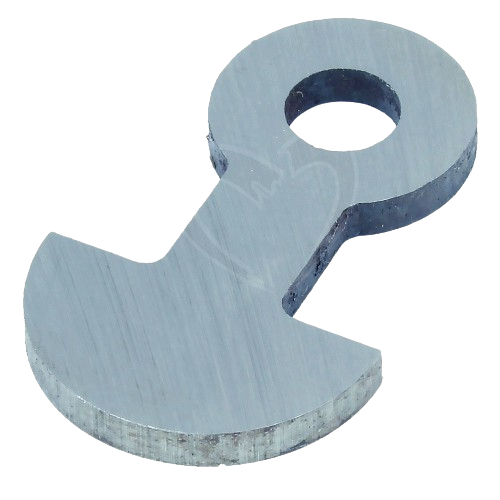 Metal cutting tip with circular mounting hole for woodworking tools and home improvement tasks