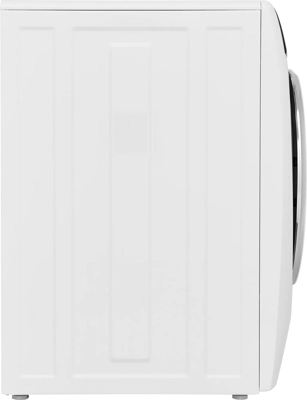 Side view of white front load washer from washers and appliances collection