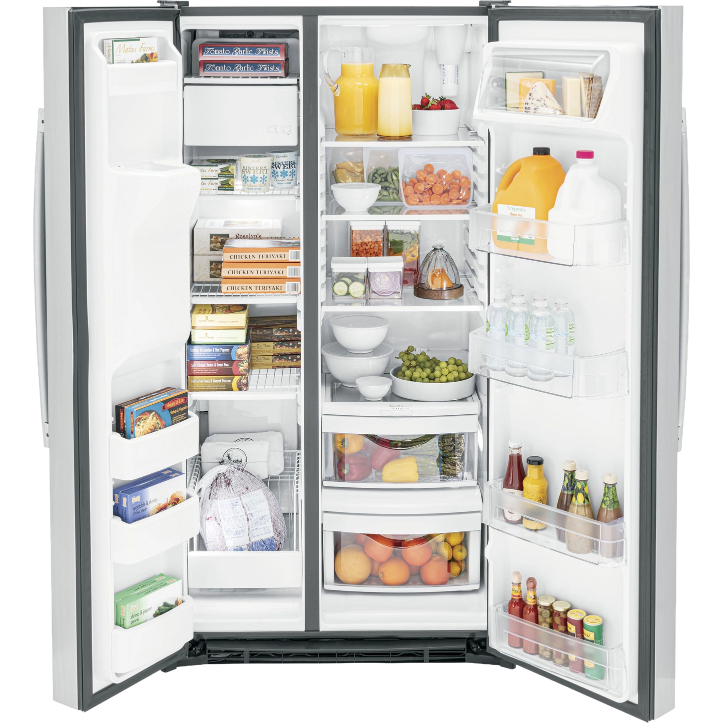 GE® ENERGY STAR® 25.3 Cu. Ft. Side-By-Side Refrigerator