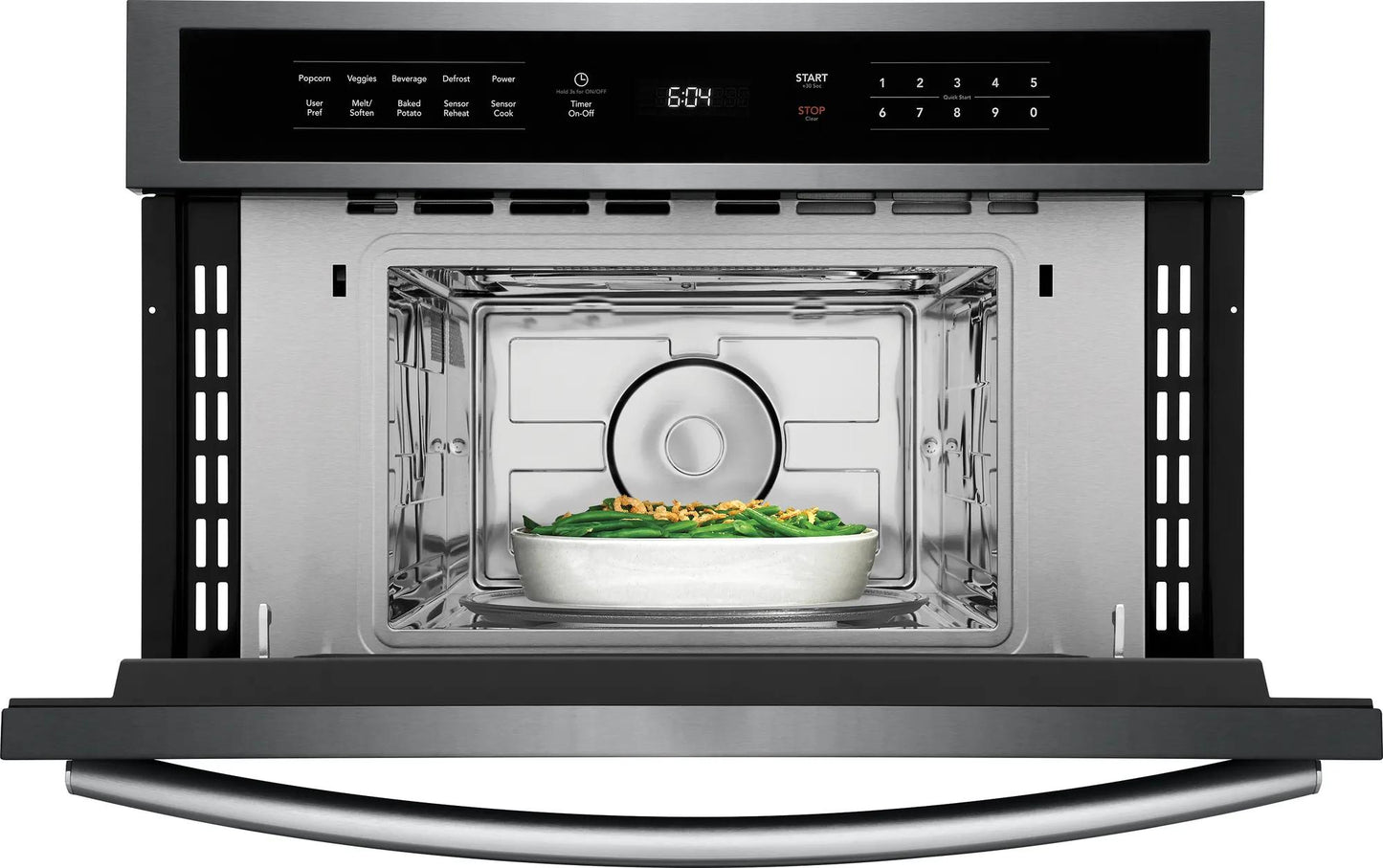 Built-in microwave from Kitchen & Kitchenware with drop-down door and sensor cooking for precise heating