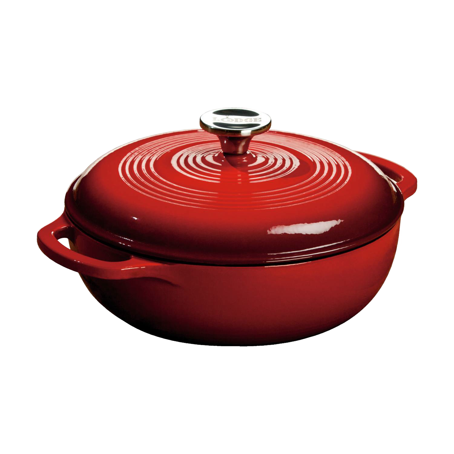 3 Quart Red Essential Enamel Cast Iron Dutch Oven