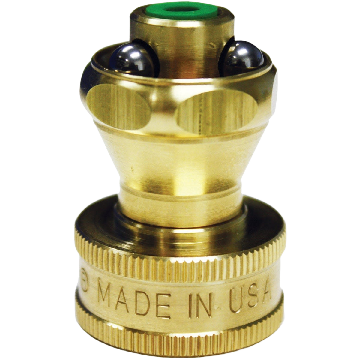 Brass twist nozzle for watering and irrigation with adjustable flow control in lawn and garden tools collection