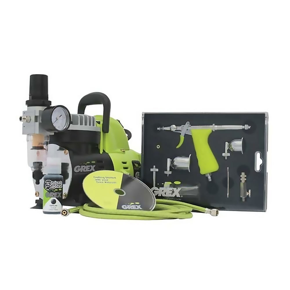 Grex Tritium.TS3 Pistol Style Side Gravity Airbrush & Compressor Combo Kit