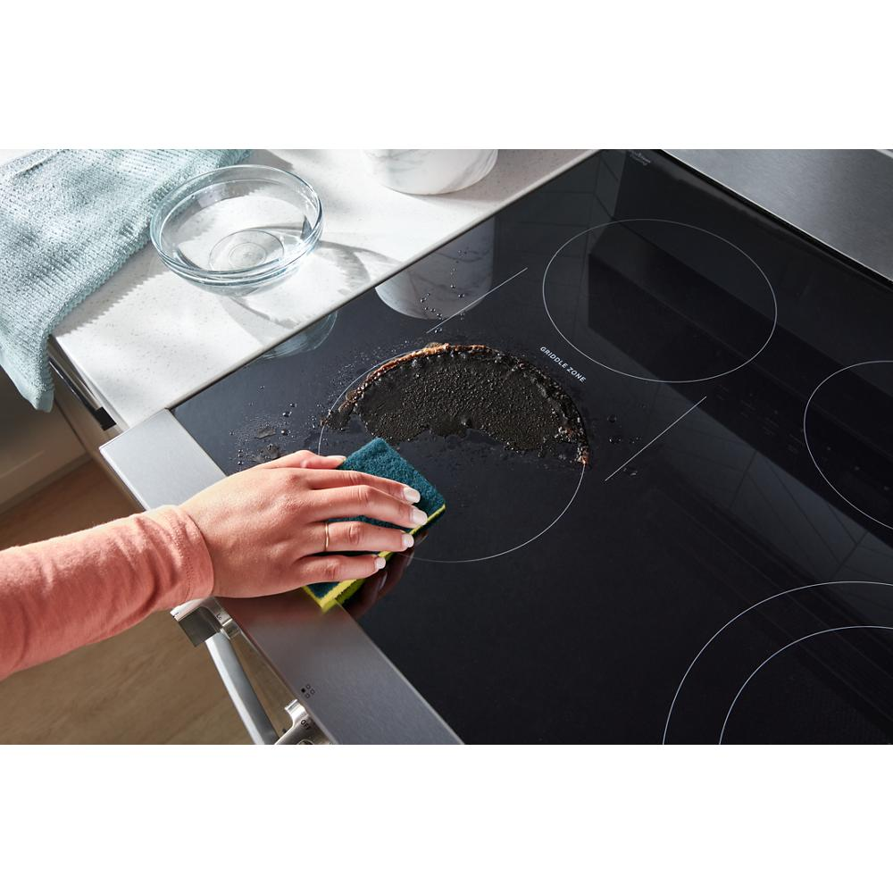 30-inch Electric Smart Range with Air Cooking Technology, No Preheat Air Fry, High Speed Preheat Oven, WipeClean™ Coating, and Steam/Self Clean