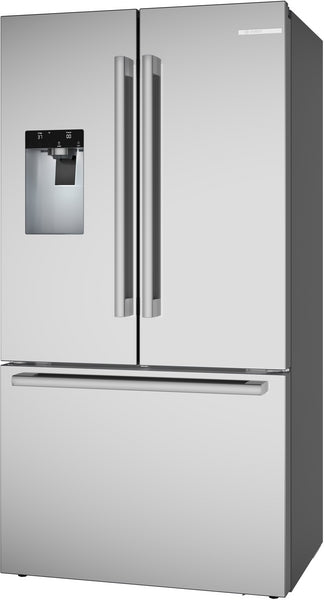 800 Series, French Door Bottom Mount Refrigerator, 36'', Stainless steel (with anti-fingerprint), Total No Frost