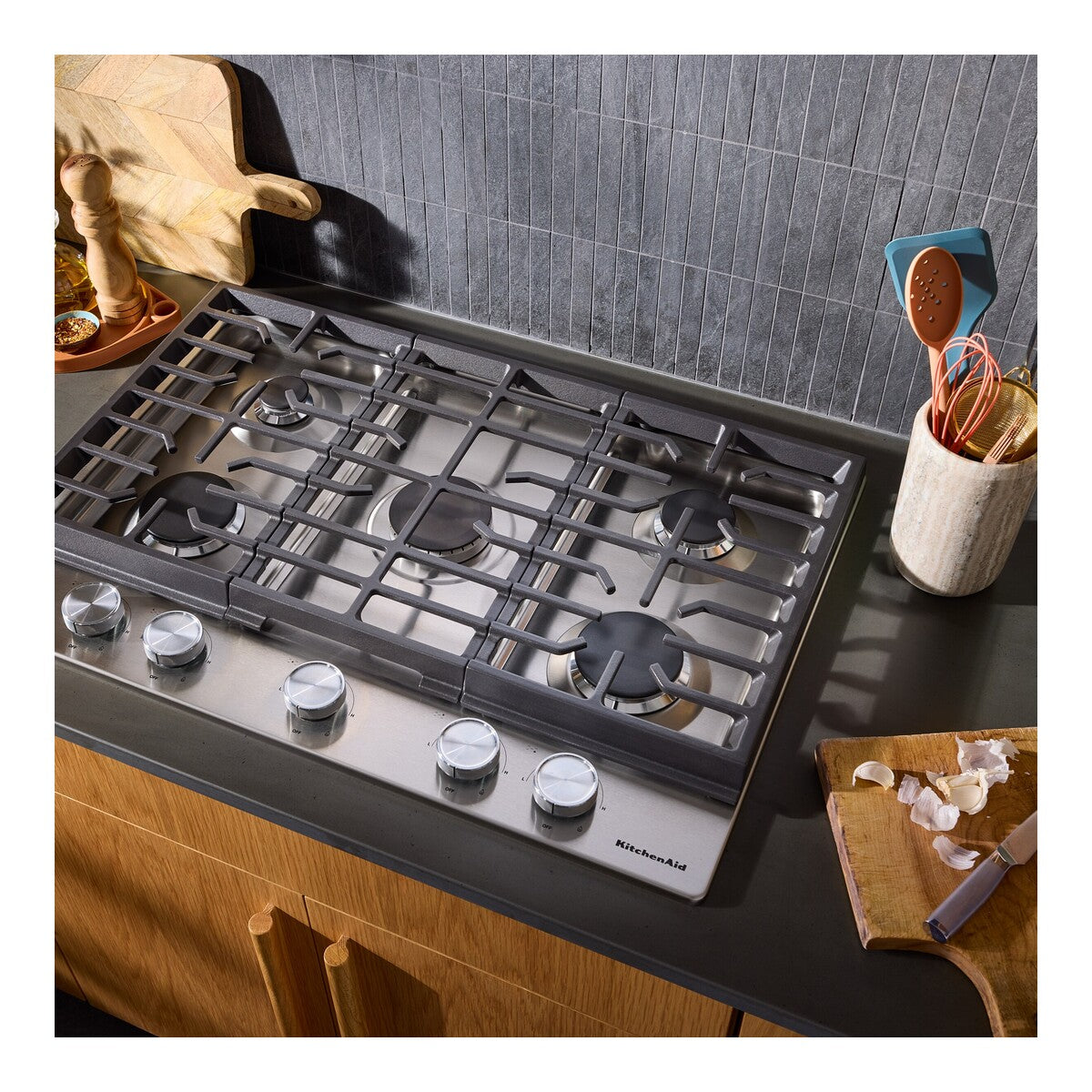 KitchenAid® 30 in. Gas Cooktop with 5 Versatile Burners