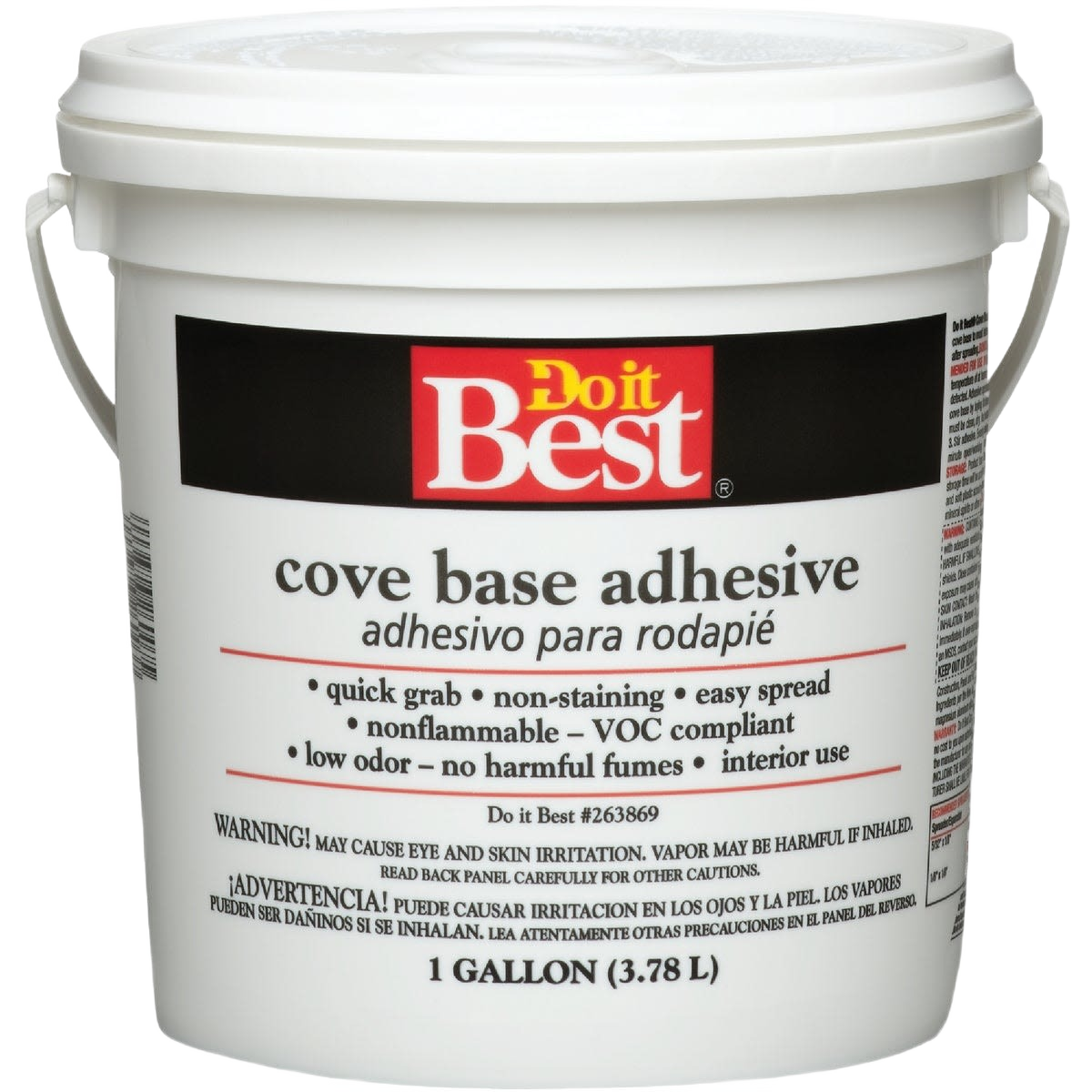 One gallon container of Do it Best Cove Base Adhesive for flooring and tile projects under $50 in home improvement tools collection
