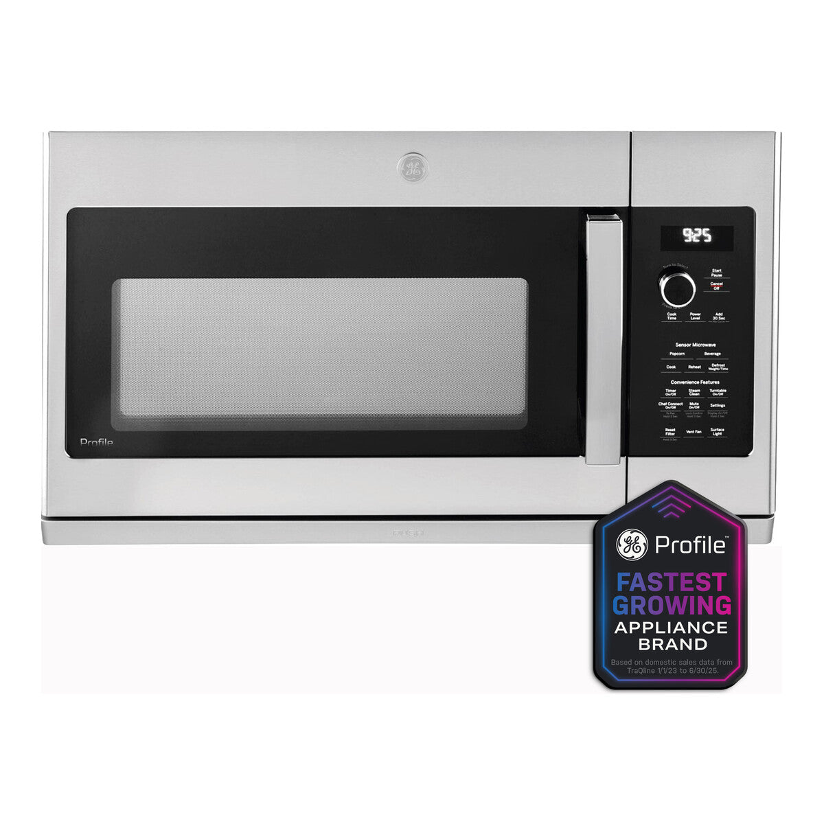 GE Profile™ 2.2 Cu. Ft. Over-the-Range Sensor Microwave Oven with Extendable Slide-Out Vent