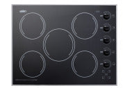 27" Wide 230V 5-Burner Radiant Cooktop