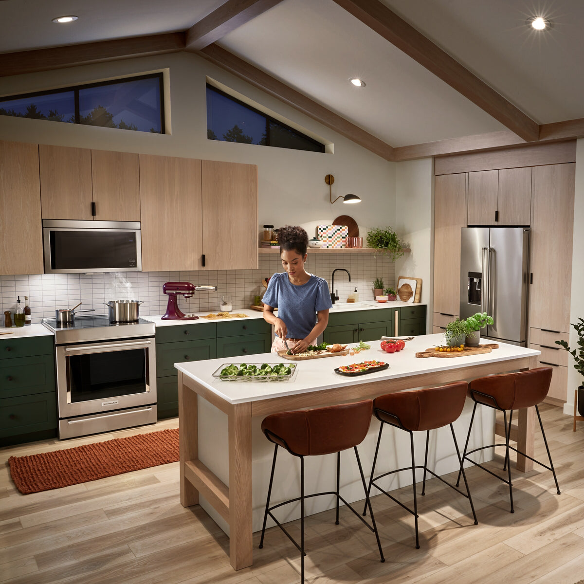 Over-The-Range Microwave with Flush Built-In Design