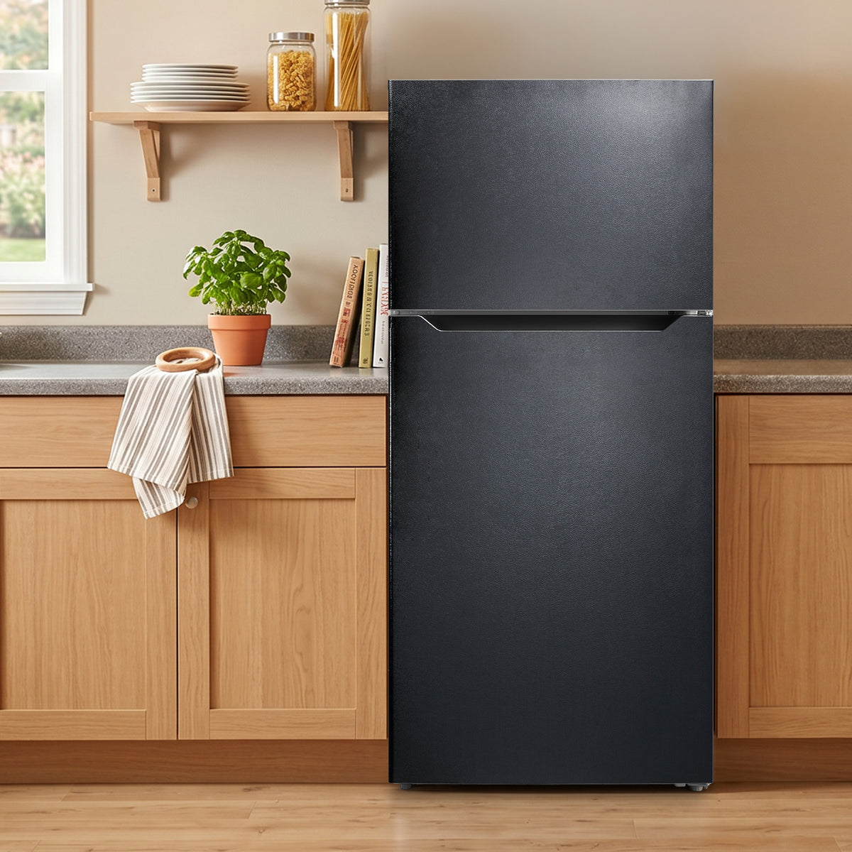 Element Electronics 14.2 cu. ft. Top Freezer Refrigerator - Black, ENERGY STAR (ERT14CSCB)