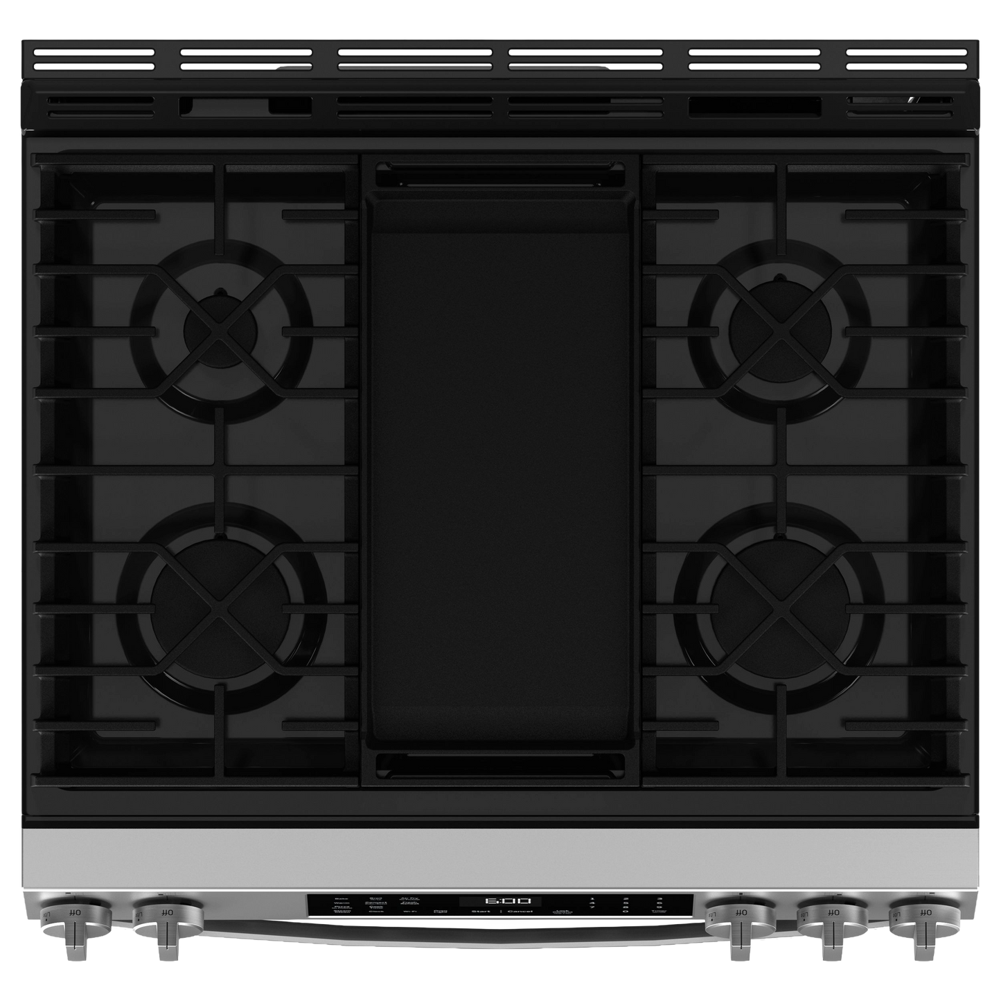 GE® 30" Slide-In Front-Control Convection Gas Range with No Preheat Air Fry and EasyWash™ Oven Tray