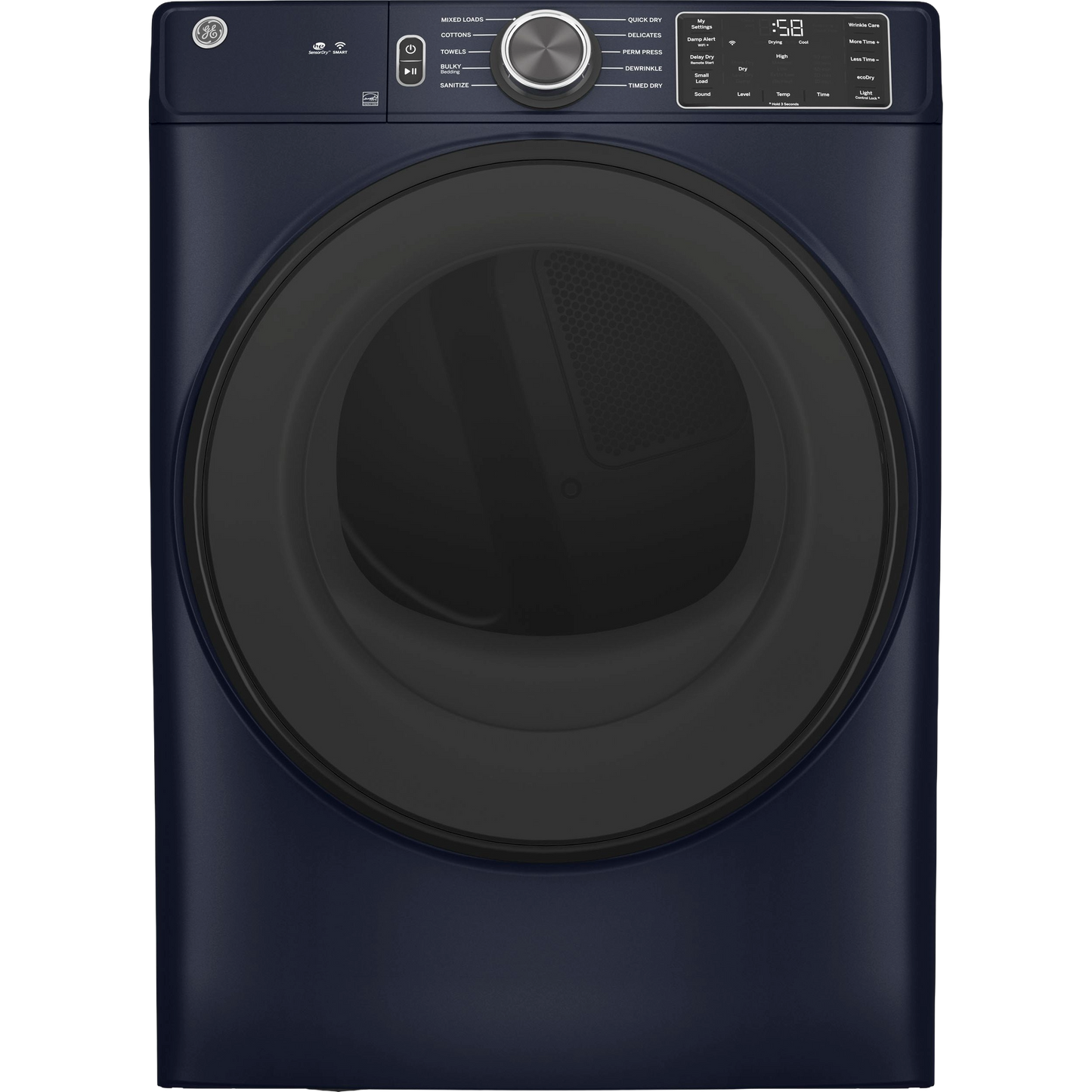 GE® ENERGY STAR® 7.8 cu. ft. Capacity Smart Front Load Gas Dryer with Sanitize Cycle