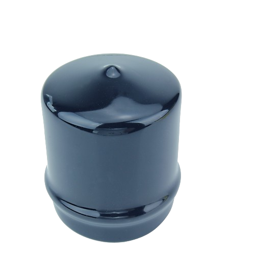 Glossy black front axle cap designed for John Deere tractors, suitable for tools and home improvement use
