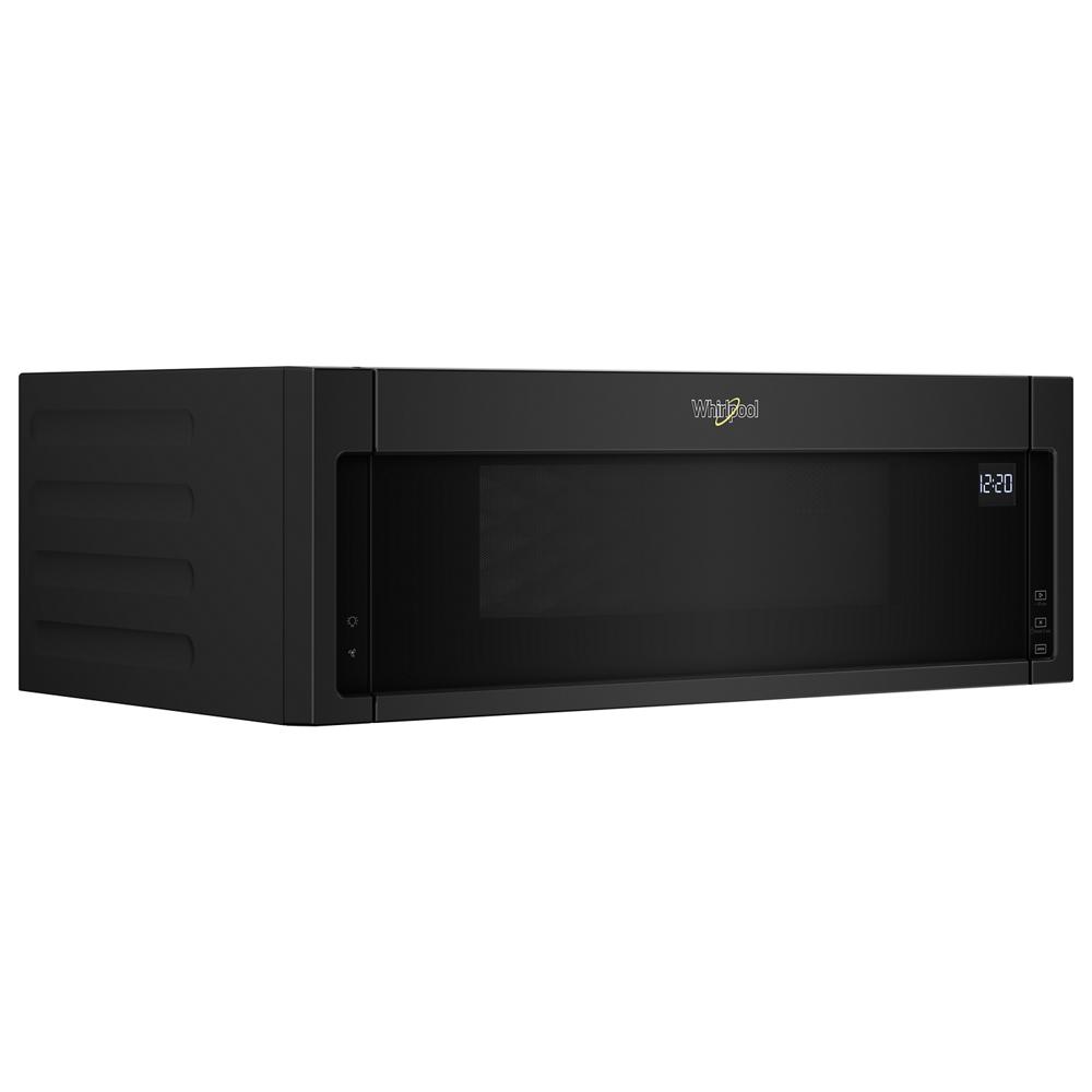 Black low profile microwave hood combination with digital clock for kitchen appliances and microwaves collections