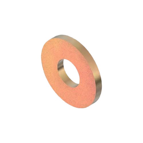 Round metal washer with central hole, part of John Deere hardware collection for tools and home improvement projects