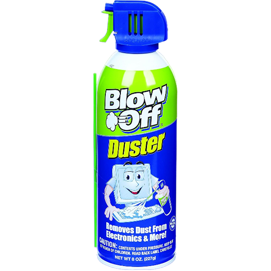 Blow Off canned air duster with ergonomic nozzle for removing dust from electronics and electrical tools under $50 collections