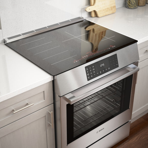 Benchmark™, Induction Slide-in Range, 30'', Stainless Steel