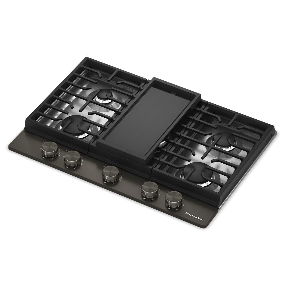 KitchenAid® 30 in. Gas Cooktop with 5 Burners and Integrated Wok Grate