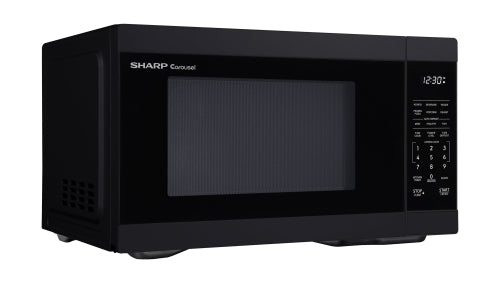 Black countertop microwave oven with digital control panel and preset cooking buttons from Kitchen & Kitchenware collections