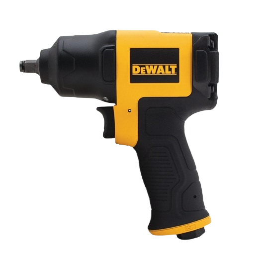 Compact yellow and black cordless impact wrench with ergonomic grip for home improvement and tools use