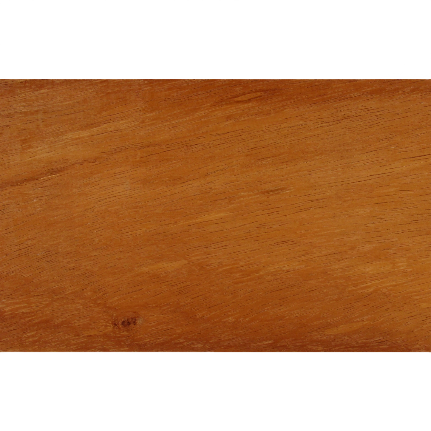 Smooth reddish-brown mahogany lumber plank with subtle grain pattern for woodworking and home improvement projects