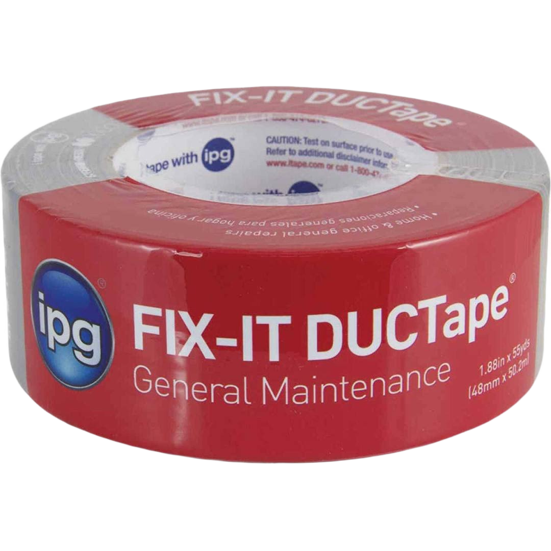 Red roll of Fix-It duct tape for general maintenance in the Tapes and Home Improvement collections under $50