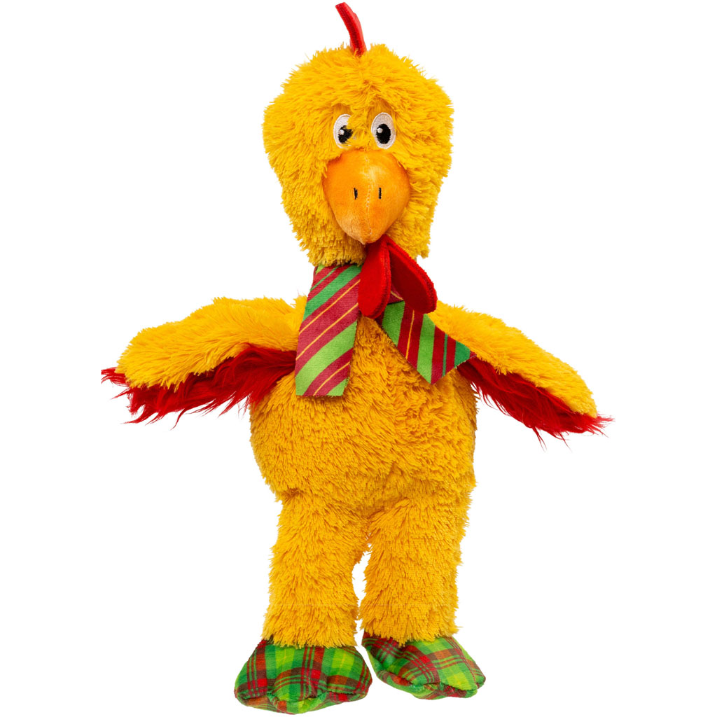 KONG Small Knots Chicken Rope Plush Christmas Dog Toy
