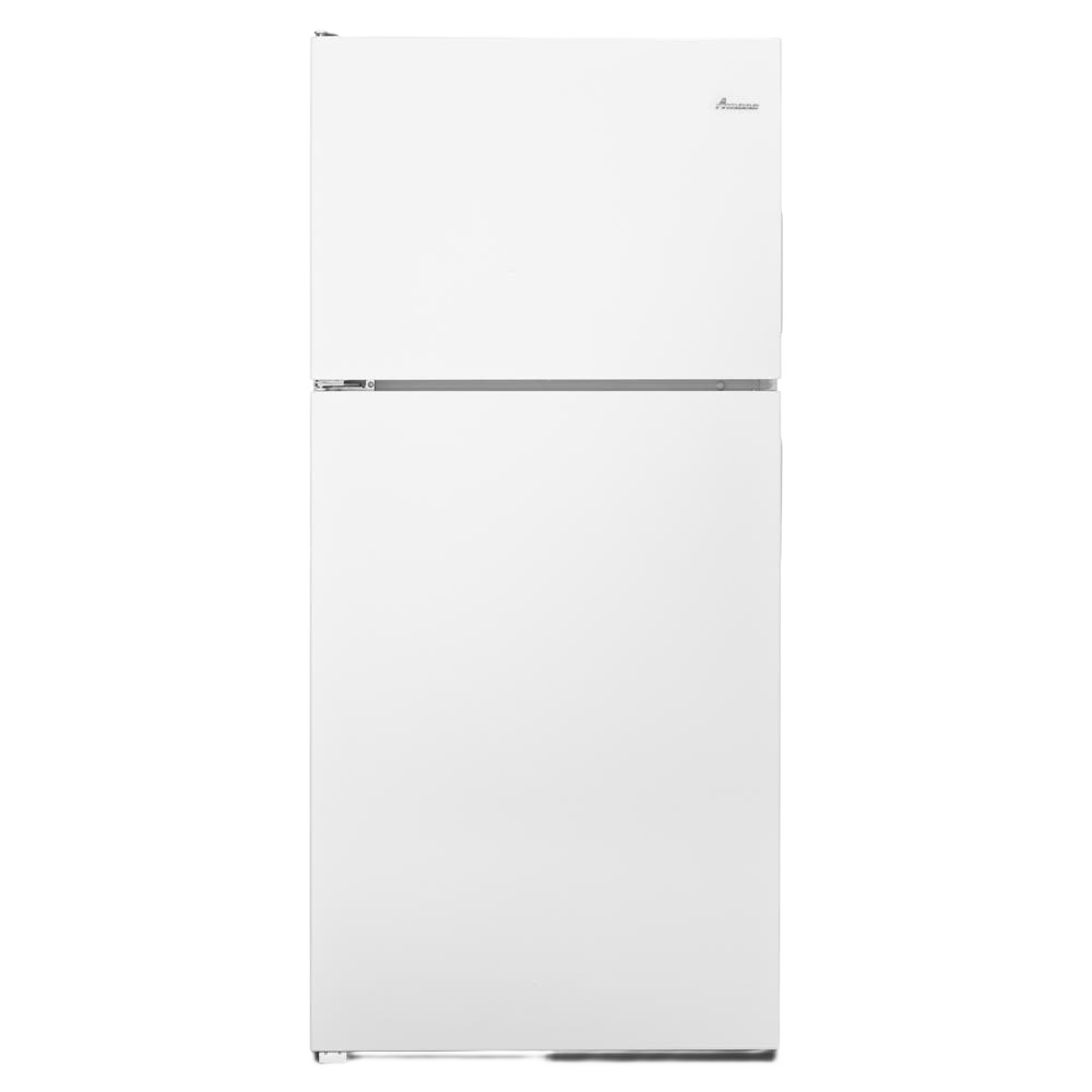 White 30-inch top-freezer refrigerator with smooth finish in kitchen appliances and refrigerator collection