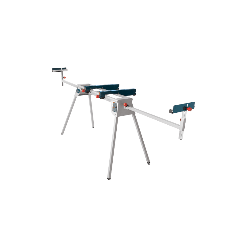 Portable folding-leg miter saw stand with adjustable supports for Bosch saws in tool accessories and power tool collections