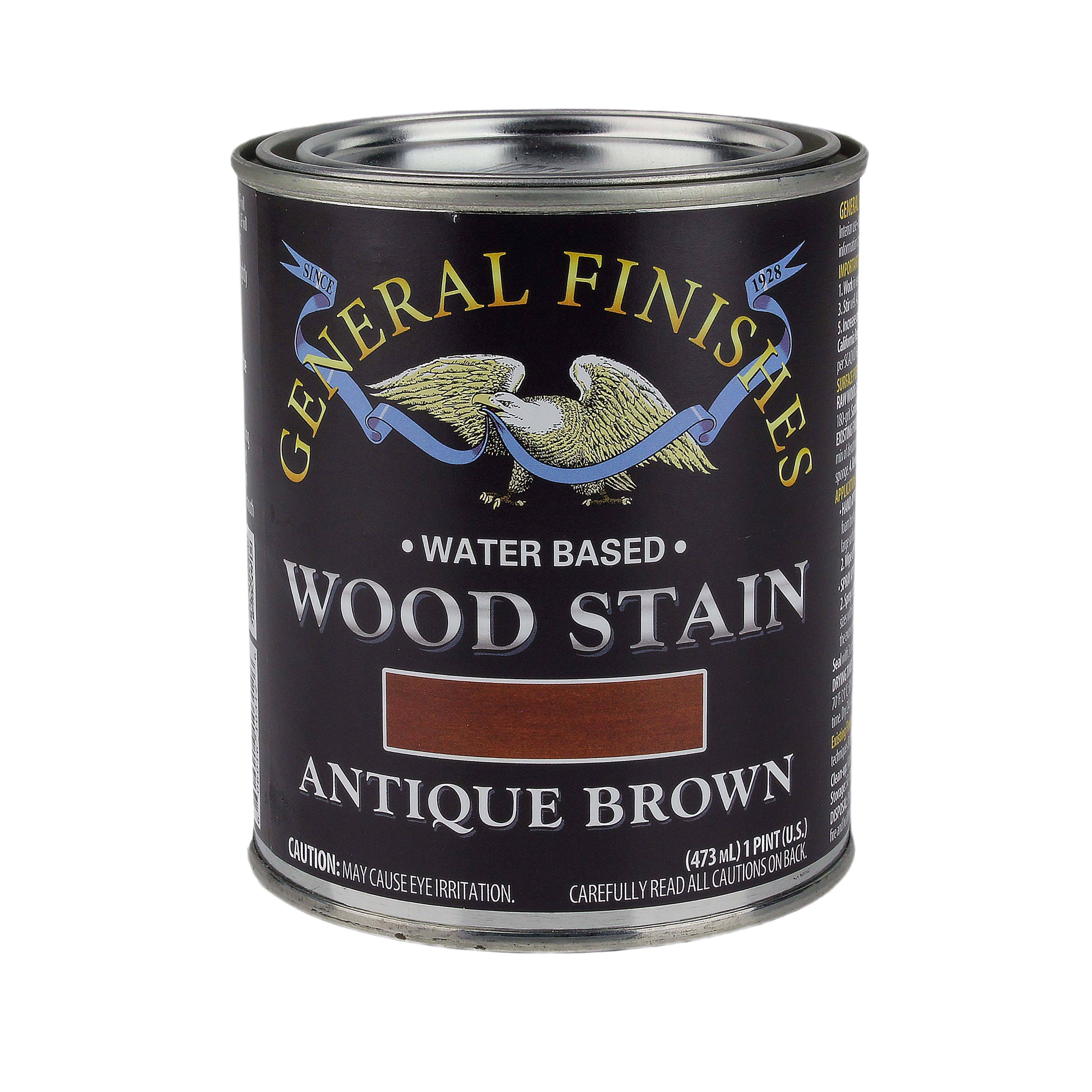 General Finishes Antique Brown Water Based Wood Stain Pint General Finishes Antique Brown Water Based Wood Stain Pint