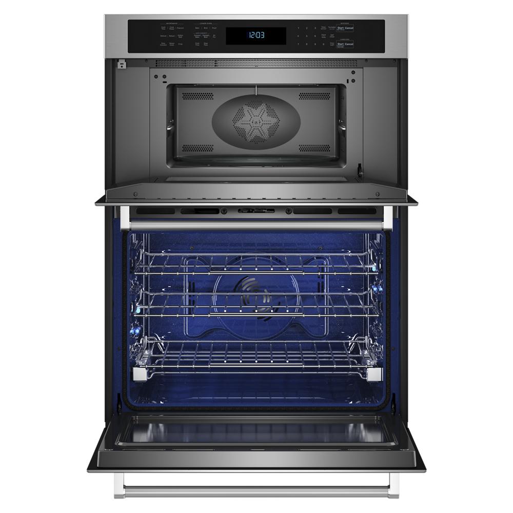 KitchenAid® 30" Combination Microwave Wall Ovens with Air Fry Mode.
