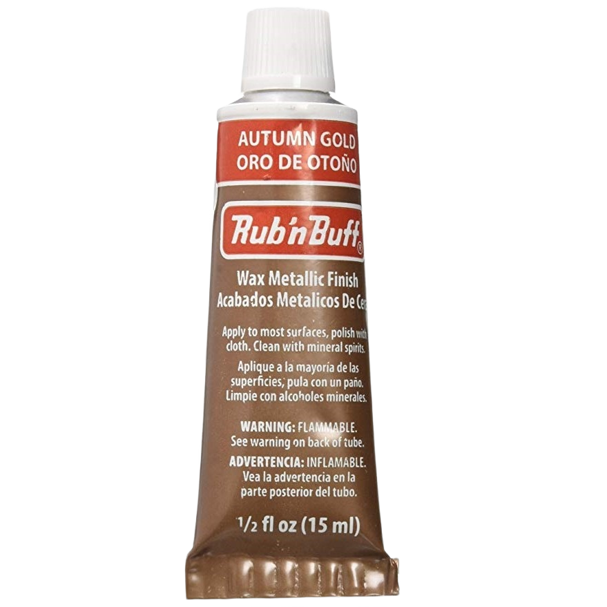 Tube of metallic wax finish in autumn gold color for specialty paint and home improvement projects under $50 collection