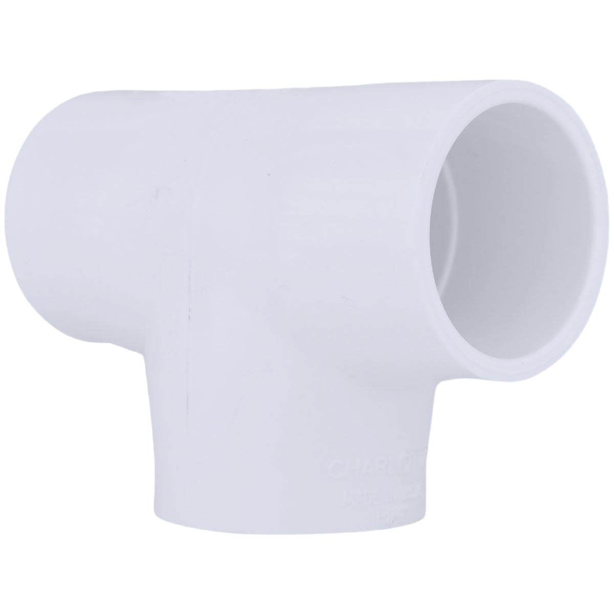 White PVC T-shaped pipe fitting for cold water pressure pipes in Plumbing and Pipes & Fittings collections under $50